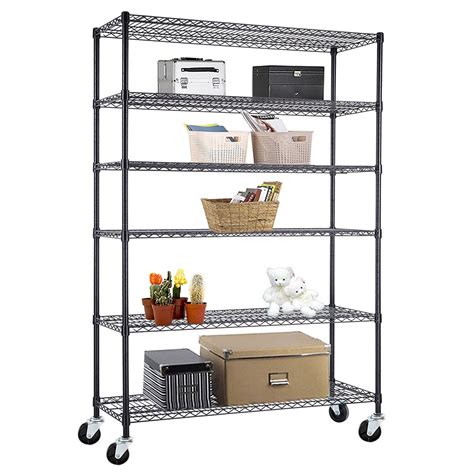 stackable metal shelving